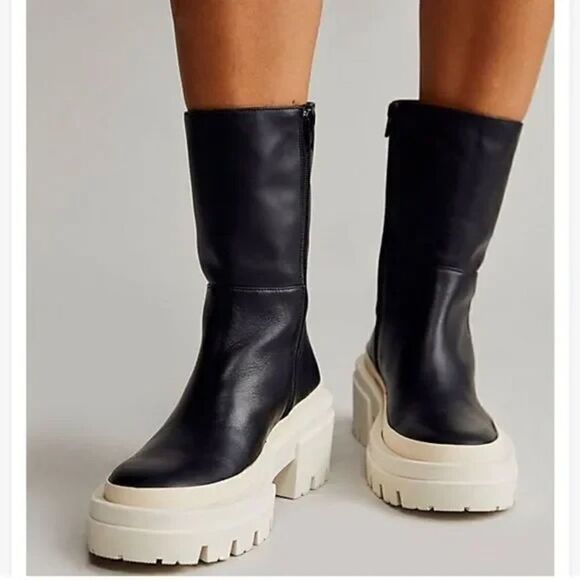 EQUITARE Women's Black Arlene Boots Black with White Sole - Picture 4 of 8